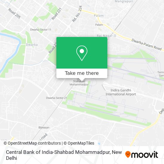Central Bank of India-Shahbad Mohammadpur map