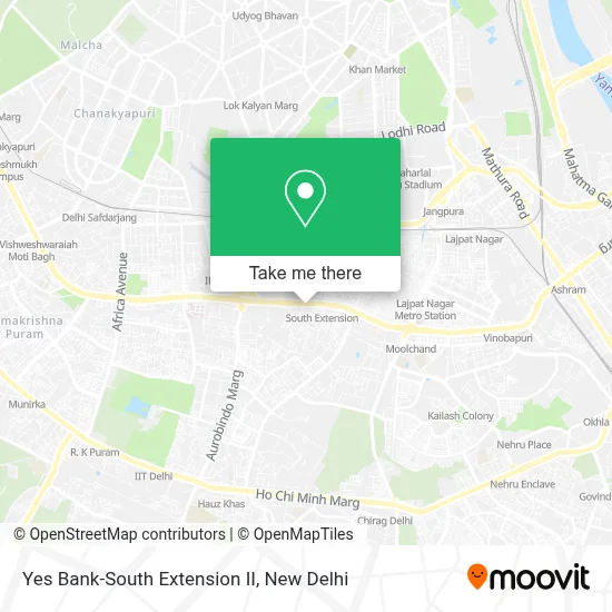 Yes Bank-South Extension II map