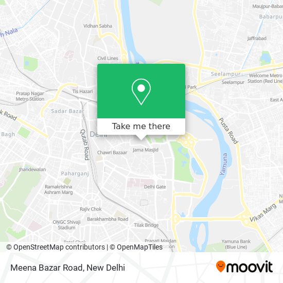 Meena Bazar Road map