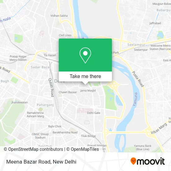 Meena Bazar Road map