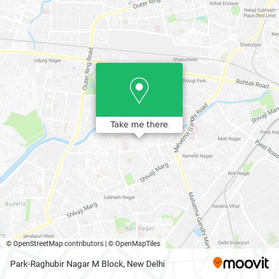 Park-Raghubir Nagar M Block map