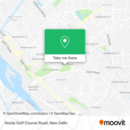 Noida Golf Course Road map