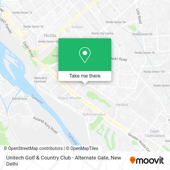 Unitech Golf & Country Club-Alternate Gate map