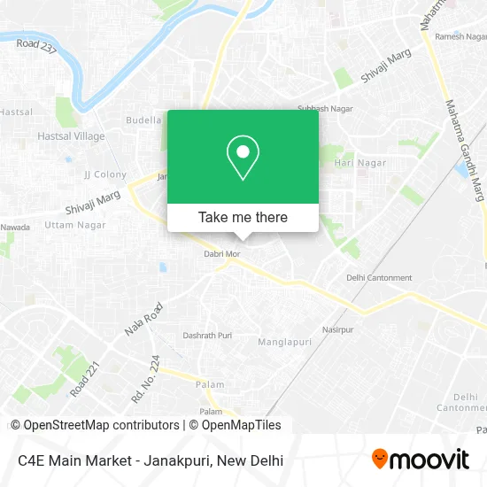 C4e Main Market-Janakpuri map