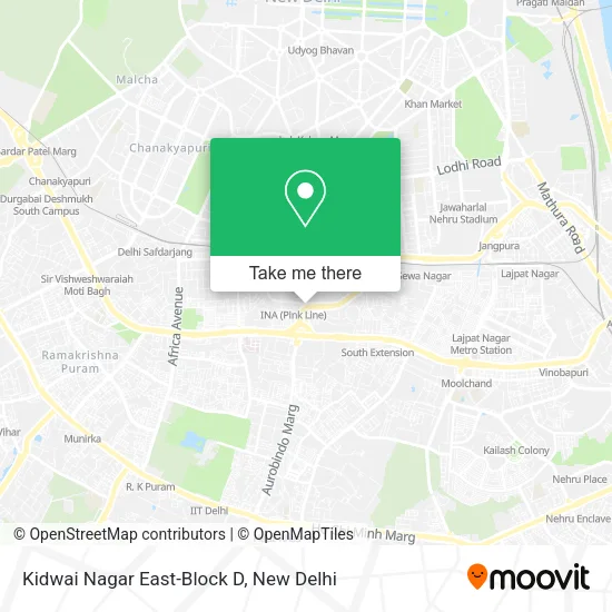 Kidwai Nagar East-Block D map