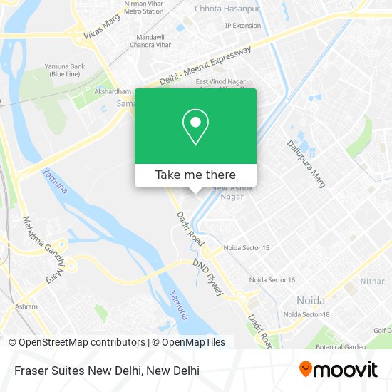 Fraser Suites New Delhi map