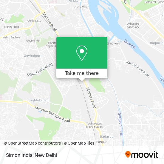 Simon India map