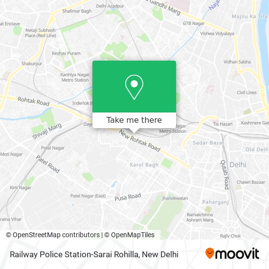 Railway Police Station-Sarai Rohilla map