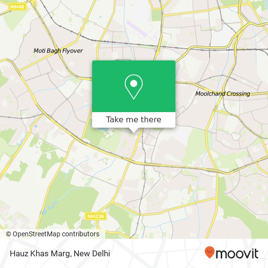 Hauz Khas Marg map