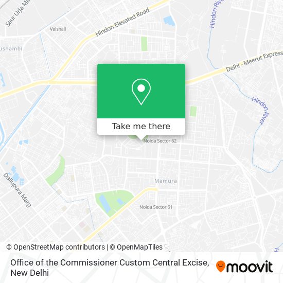 Office of the Commissioner Custom Central Excise map