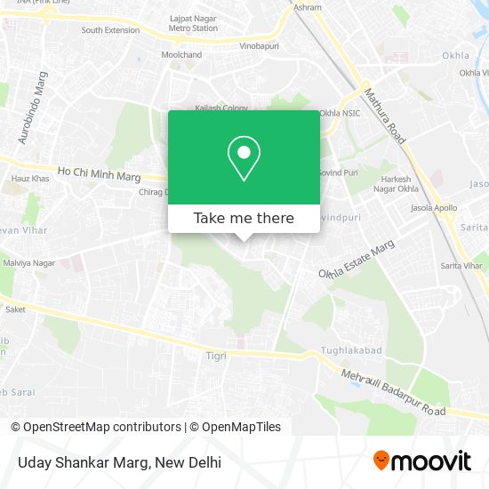 Uday Shankar Marg map