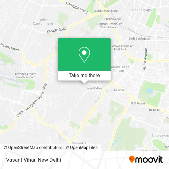 Vasant Vihar map