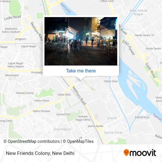 New Friends Colony map