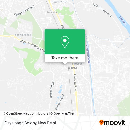 Dayalbagh Colony map