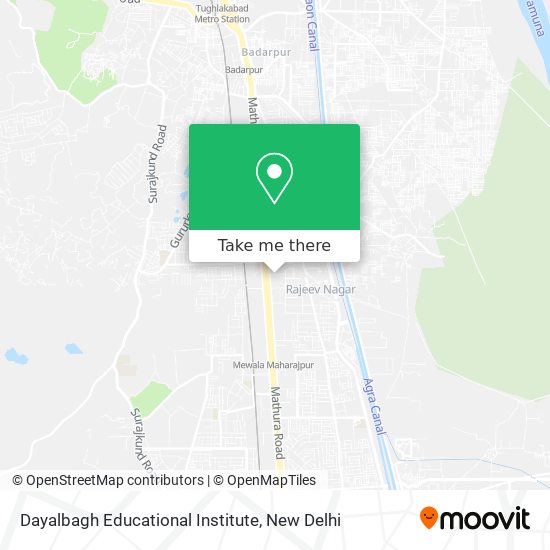 Dayalbagh Educational Institute map