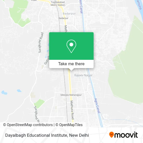 Dayalbagh Educational Institute map