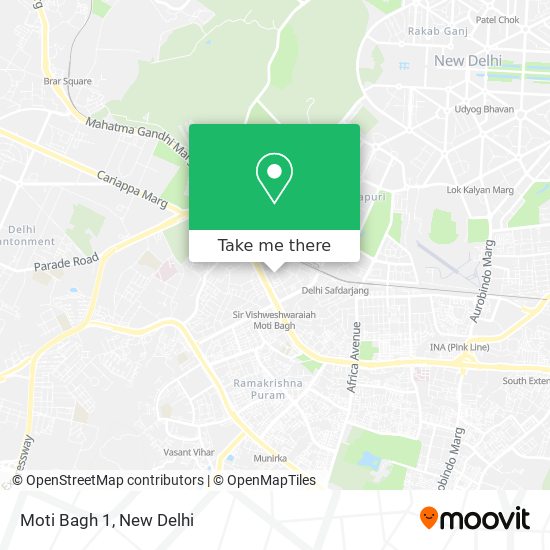 Moti Bagh 1 map