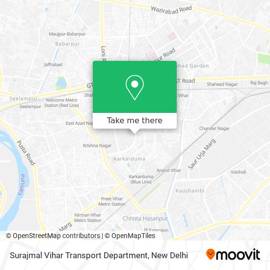 Surajmal Vihar Transport Department map