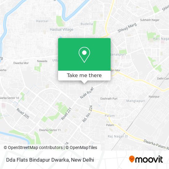 Dda Flats Bindapur Dwarka map