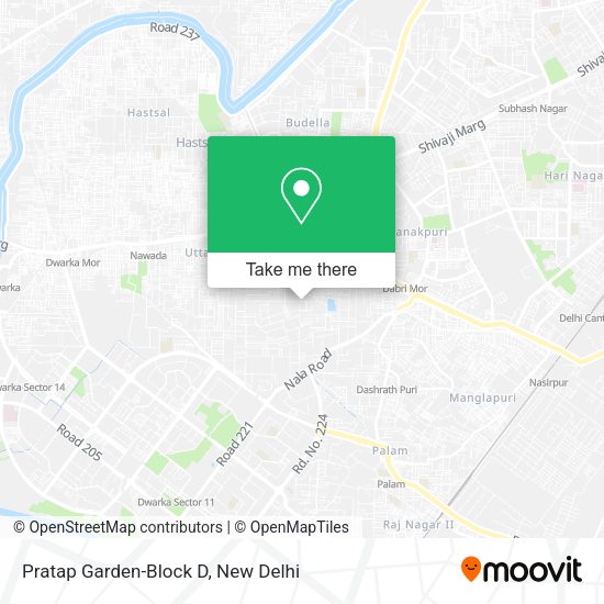 Pratap Garden-Block D map