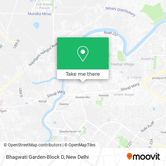 Bhagwati Garden-Block D map