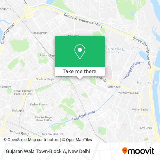 Gujaran Wala Town-Block A map