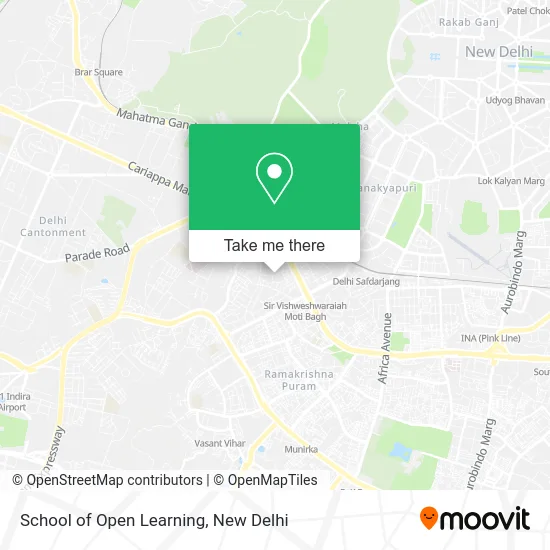 School of Open Learning map