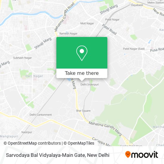 Sarvodaya Bal Vidyalaya-Main Gate map