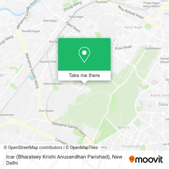 Icar (Bharateey Krishi Anusandhan Parishad) map