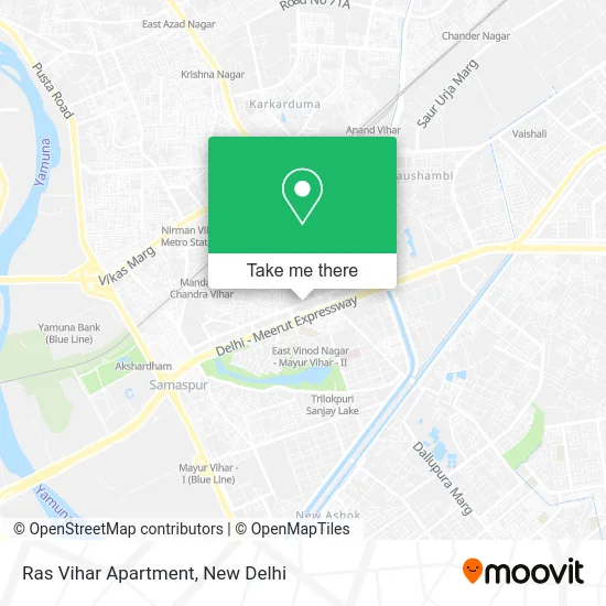 Ras Vihar Apartment map