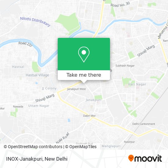 INOX-Janakpuri map
