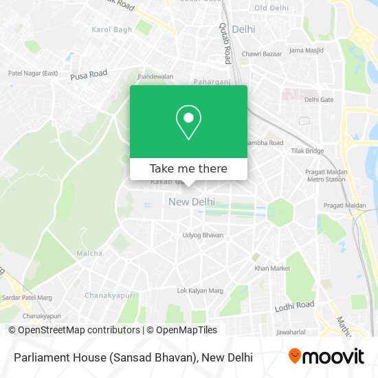 Parliament House (Sansad Bhavan) map