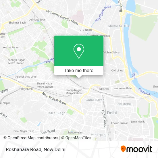 Roshanara Road map