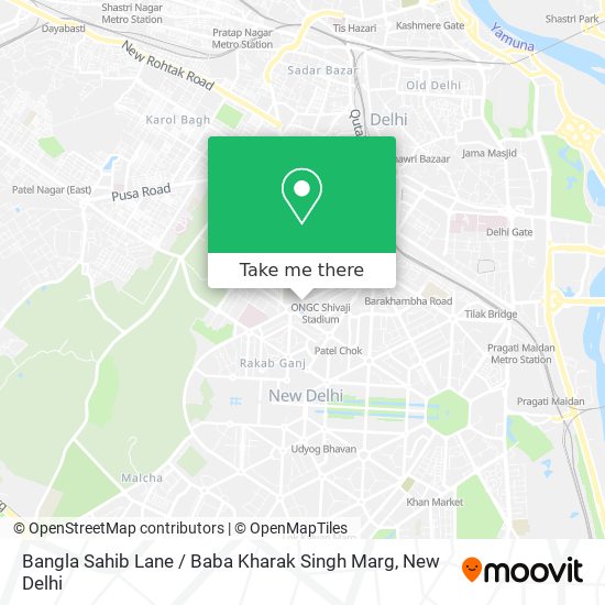 Bangla Sahib Lane / Baba Kharak Singh Marg map