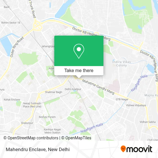 Mahendru Enclave map