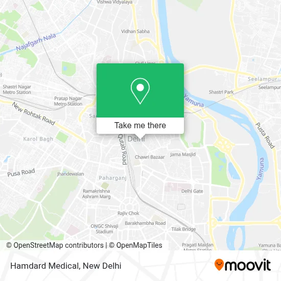 Hamdard Medical map