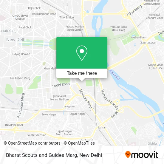 Bharat Scouts and Guides Marg map