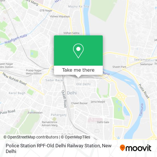 Police Station RPF-Old Delhi Railway Station map