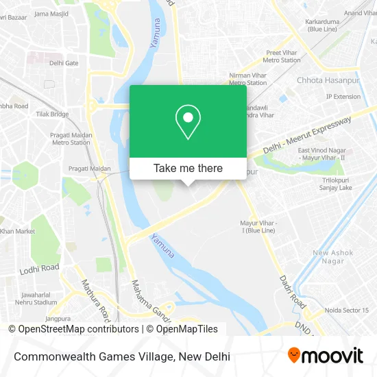 Commonwealth Games Village map
