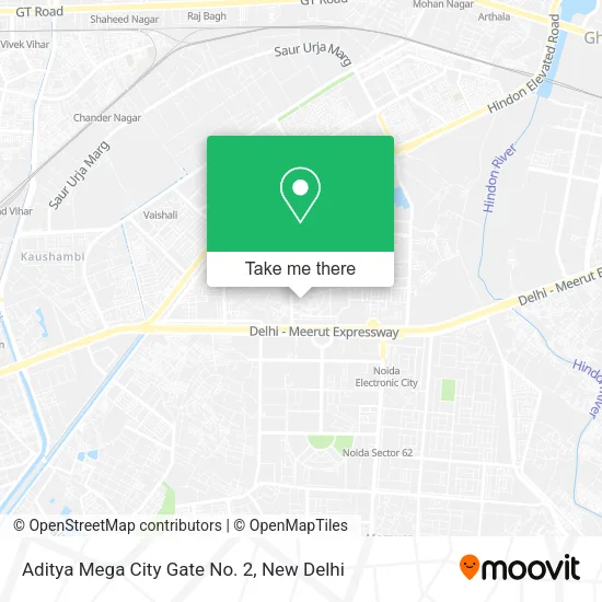 Aditya Mega City Gate No. 2 map