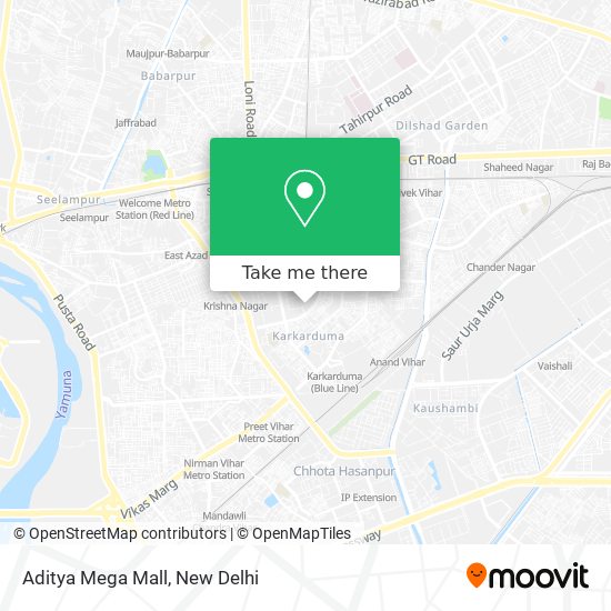 Aditya Mega Mall map