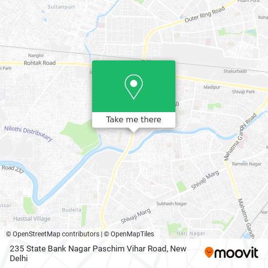 235 State Bank Nagar Paschim Vihar Road map