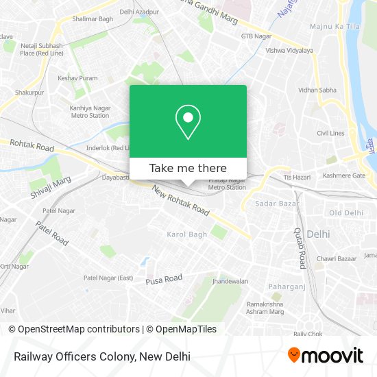 Railway Officers Colony map
