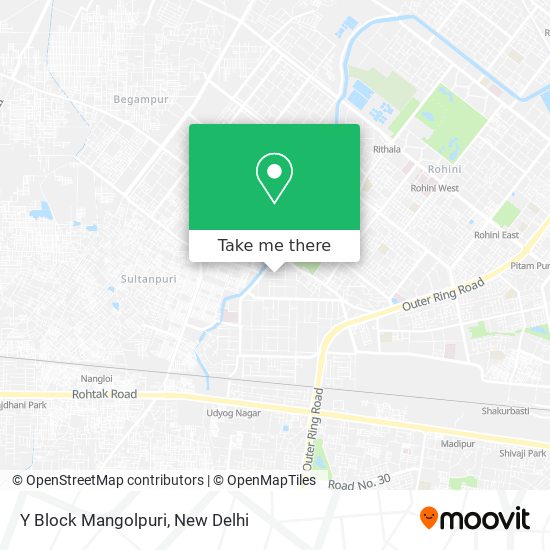 Y Block Mangolpuri map