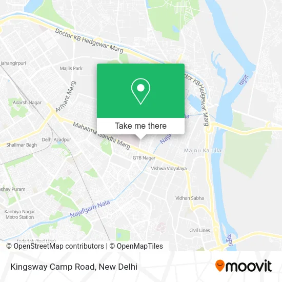 Kingsway Camp Road map