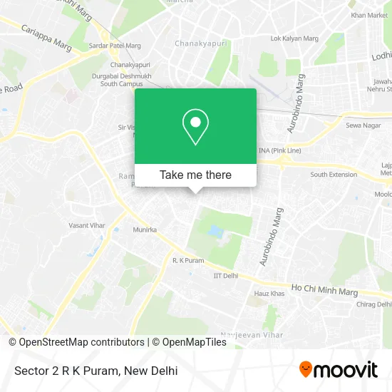 Sector 2 R K Puram map
