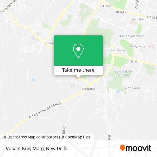 Vasant Kunj Marg map