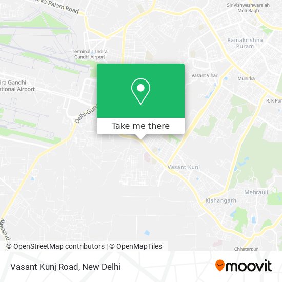 Vasant Kunj Road map