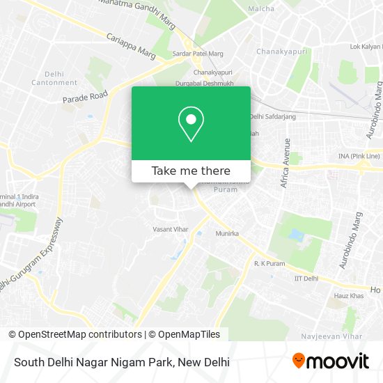 South Delhi Nagar Nigam Park map