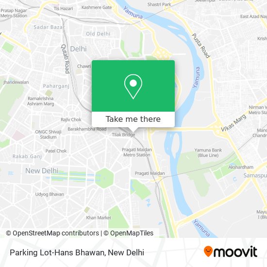 Parking Lot-Hans Bhawan map